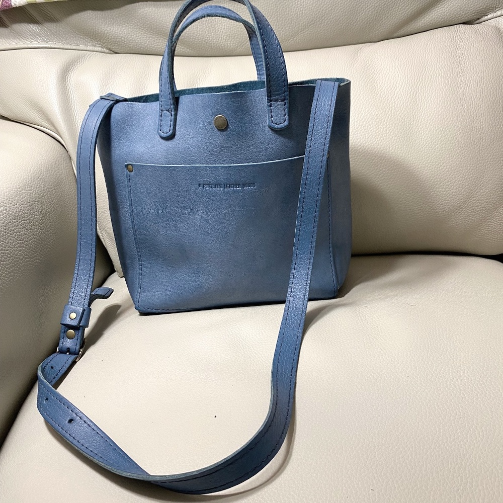 Portland Leather Goods Mini Classic Crossbody Indigo